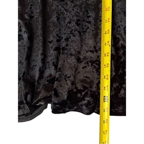 Velvet Black Spaghetti Strap Slip Dress Size M - Picture 8 of 8